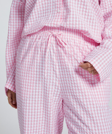 Pantal&oacute;n de pijama de algod&oacute;n, Rosa
