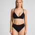 Triangular Bralette Smooth, Negro