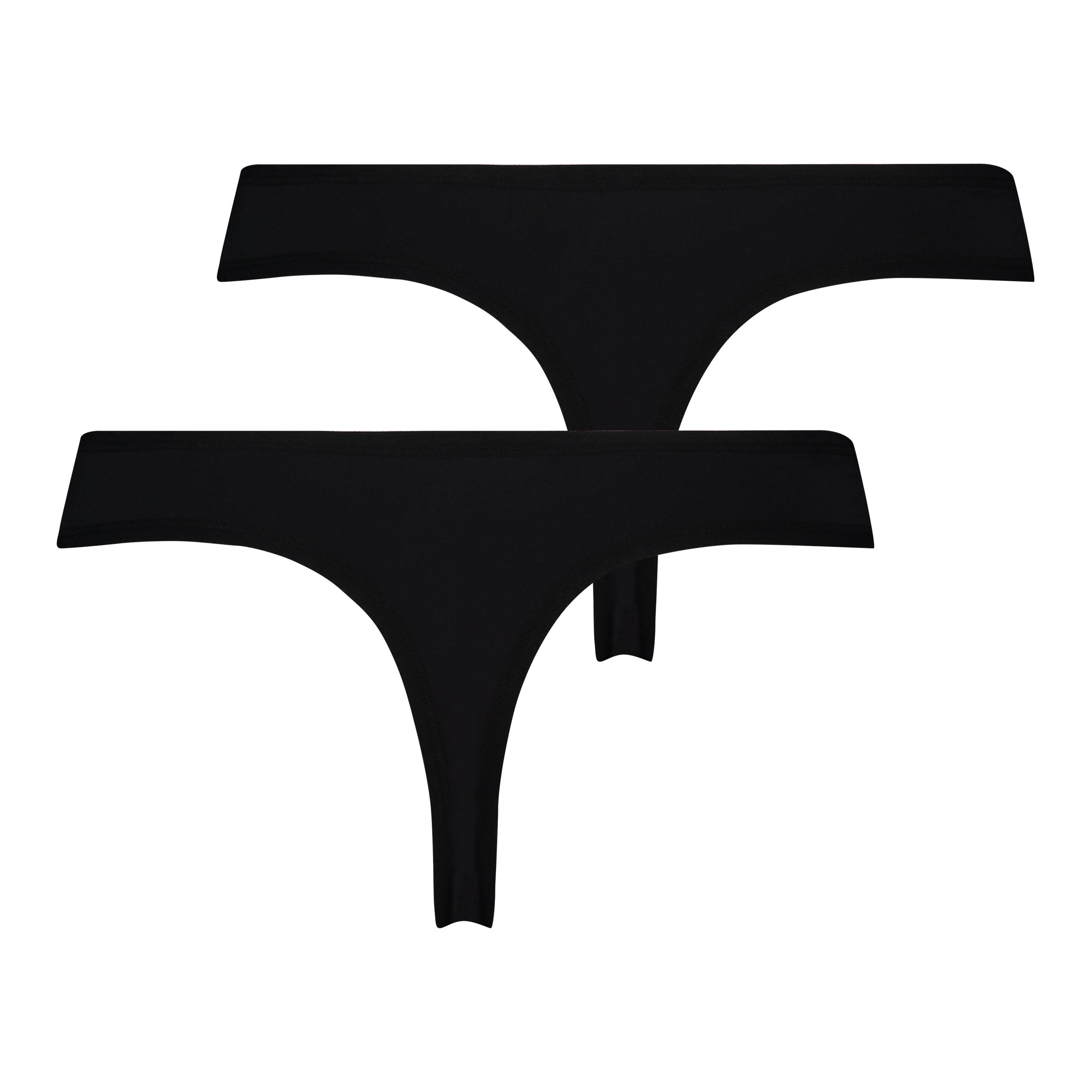 Juego de 2 tangas micro Kim, Negro, main