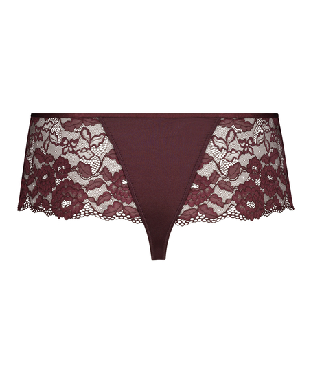 Tanga bóxer Jolie Curvy, Rojo