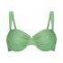Top de bikini con aros no preformado Mauritius, Verde