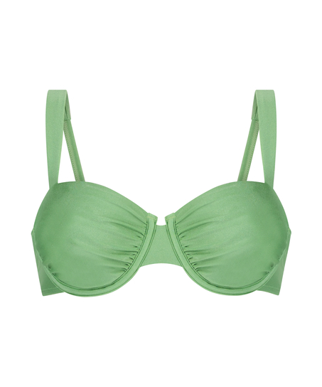Top de bikini con aros no preformado Mauritius, Verde