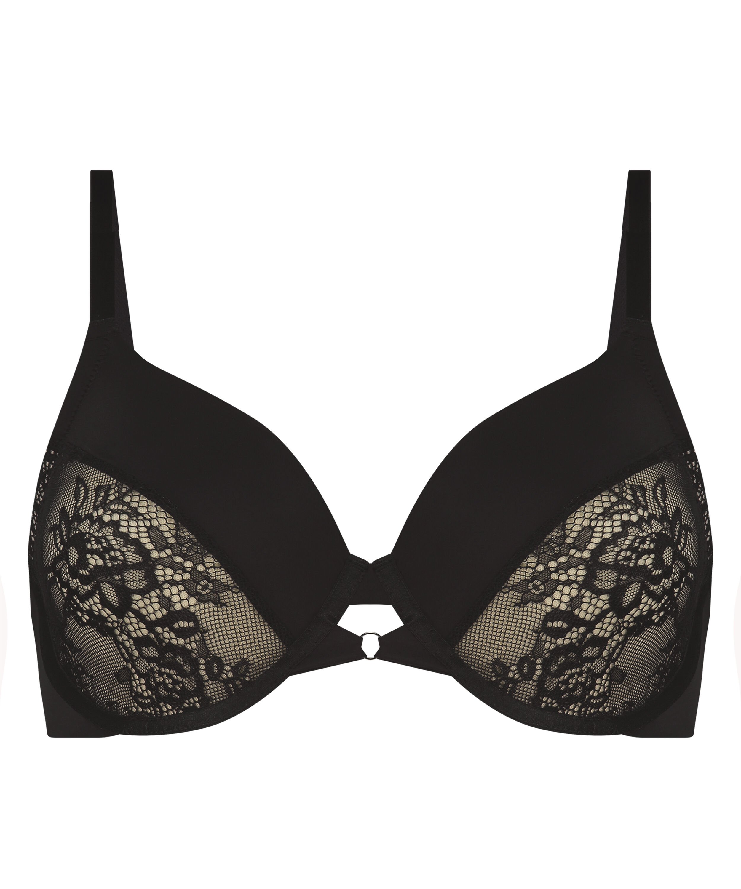 Sujetador con aros no preformado Lea, Negro