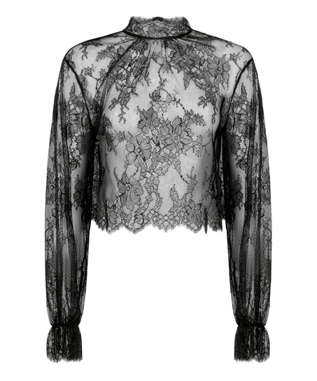 Top de pijama Cecilia, Negro