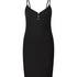 Vestido lencero Henley, Negro
