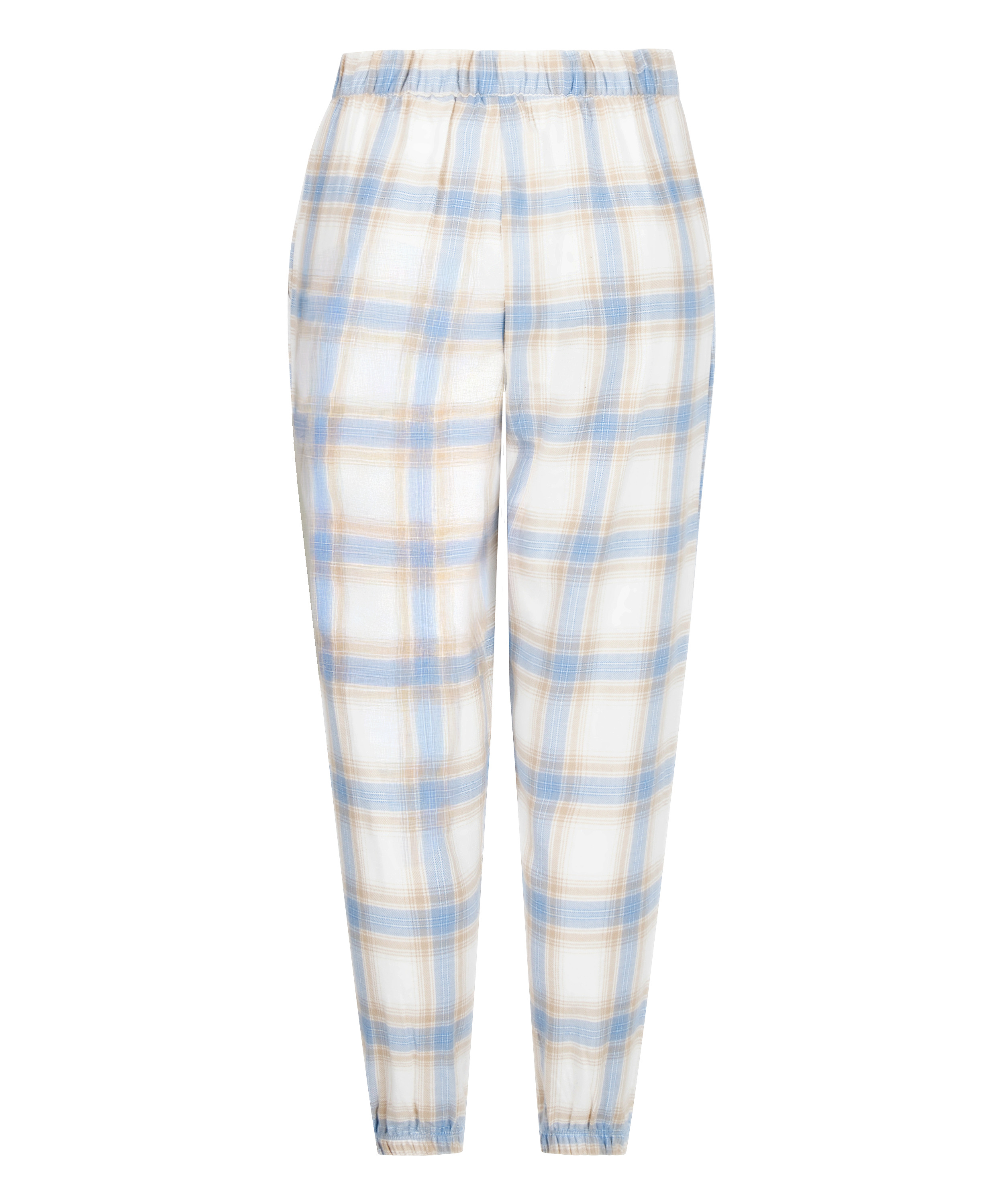 Petite Pantal&oacute;n de pijama Twill Check, Azul, main