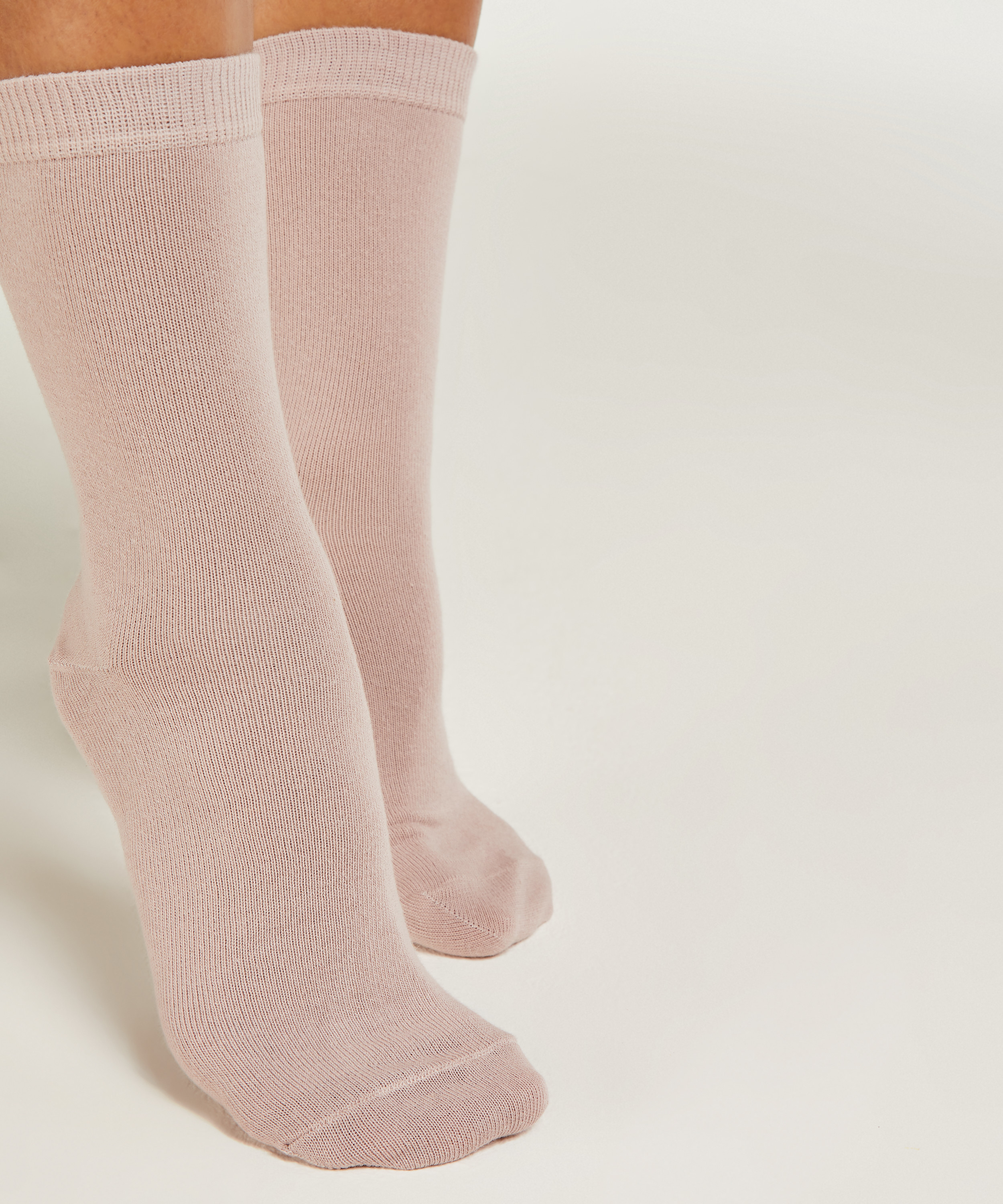 2 Pares Calcetines Algodón, Negro, main