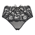 Tanga de tiro alto Olivia Curvy, Negro