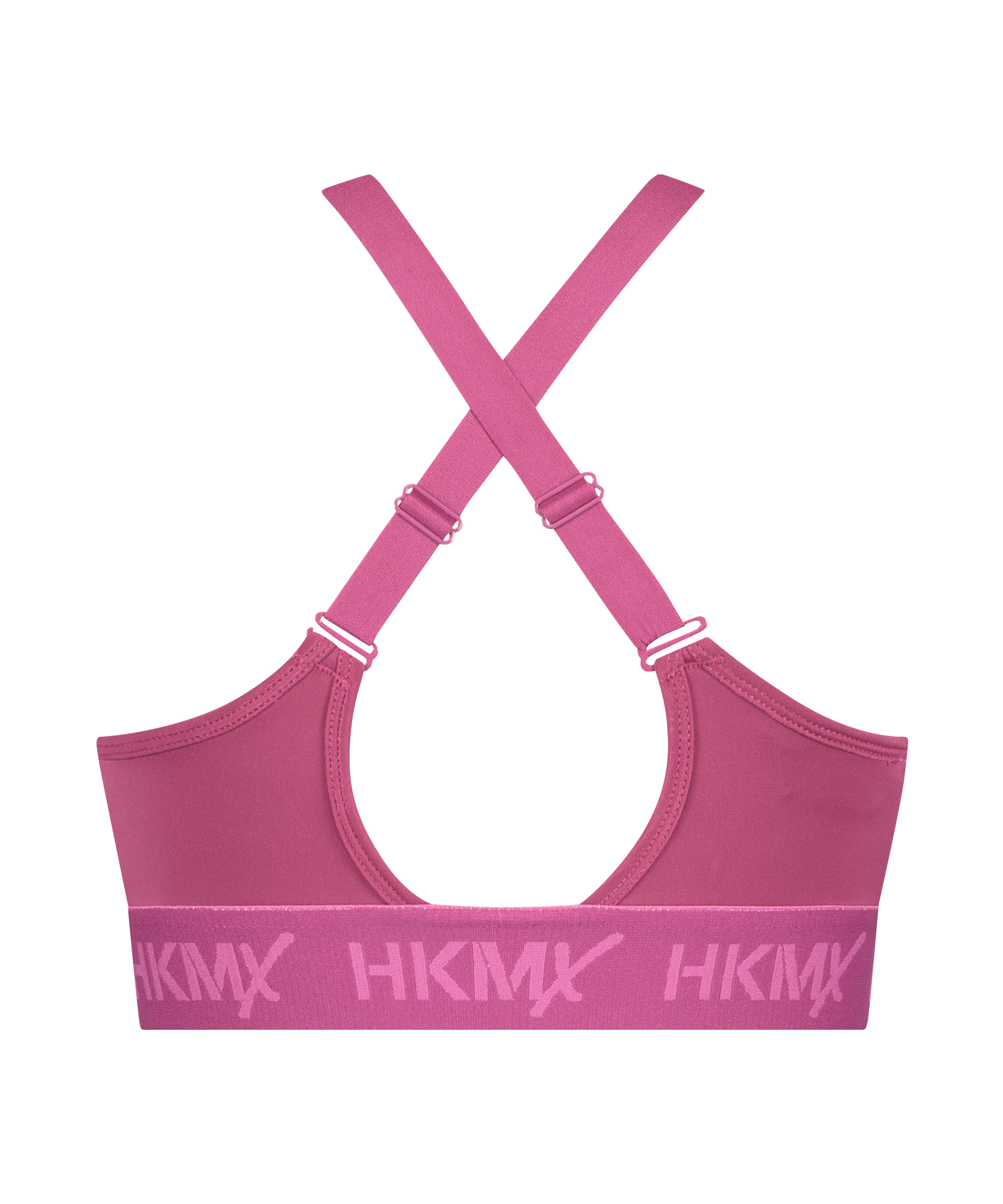 HKMX Sujetador deportivo The Crop Logo nivel 1, Rosa, main
