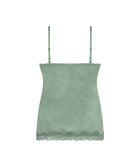 Camiseta top Velours Lace, Verde