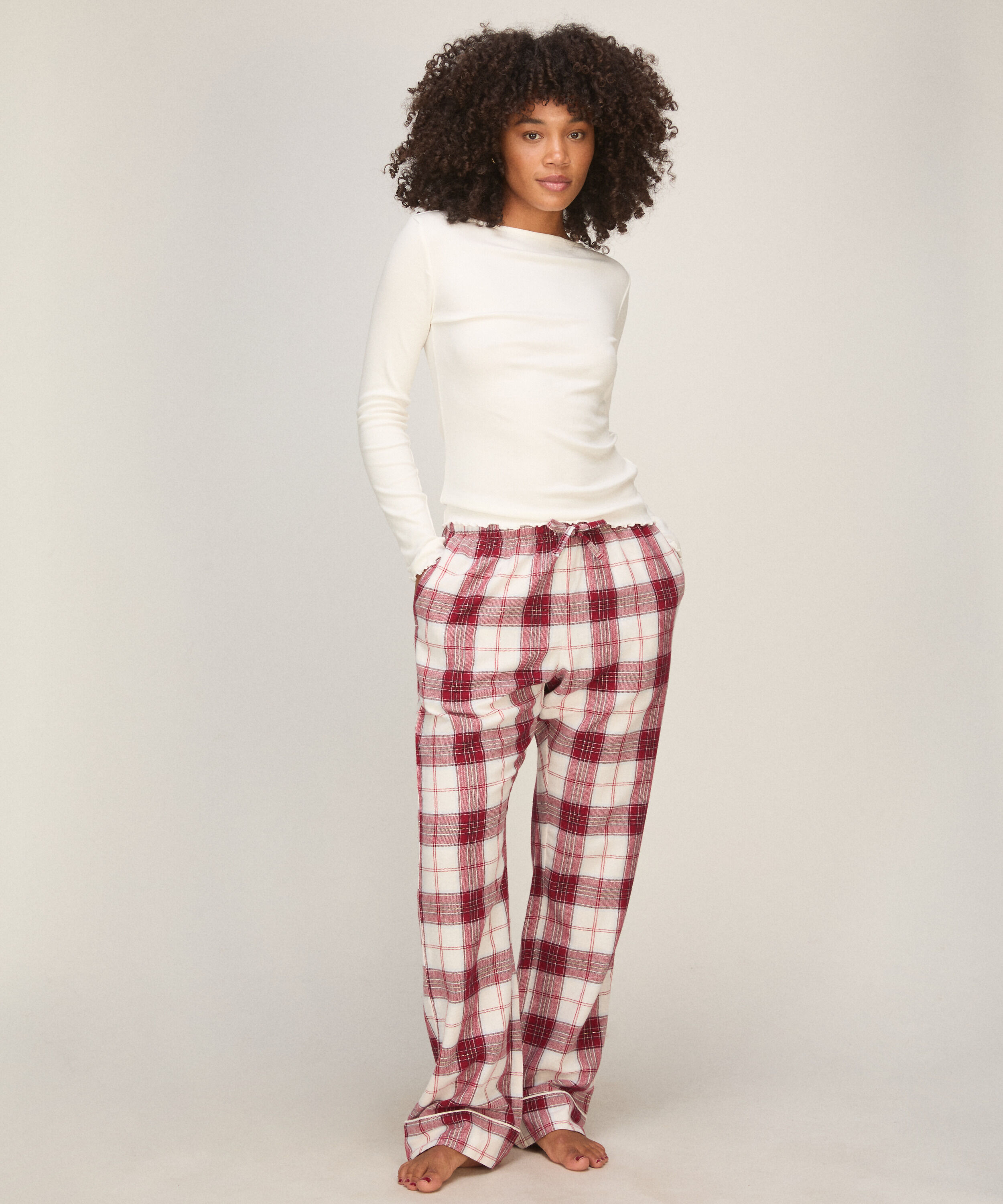 Boatneck Top, Blanco Boatneck Top, Blanco