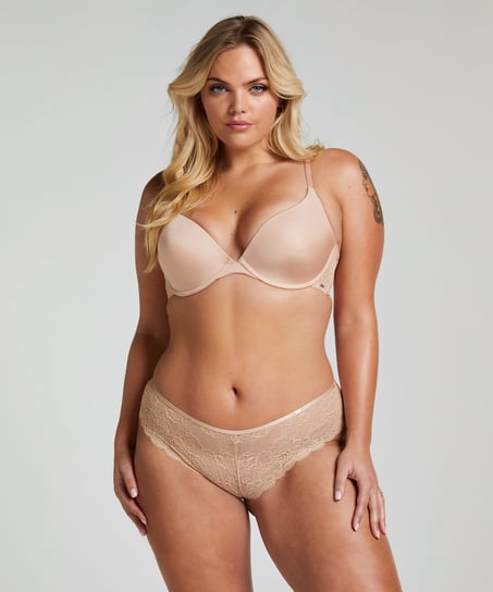 Sujetador push-up de aros preformado Angie, Beige