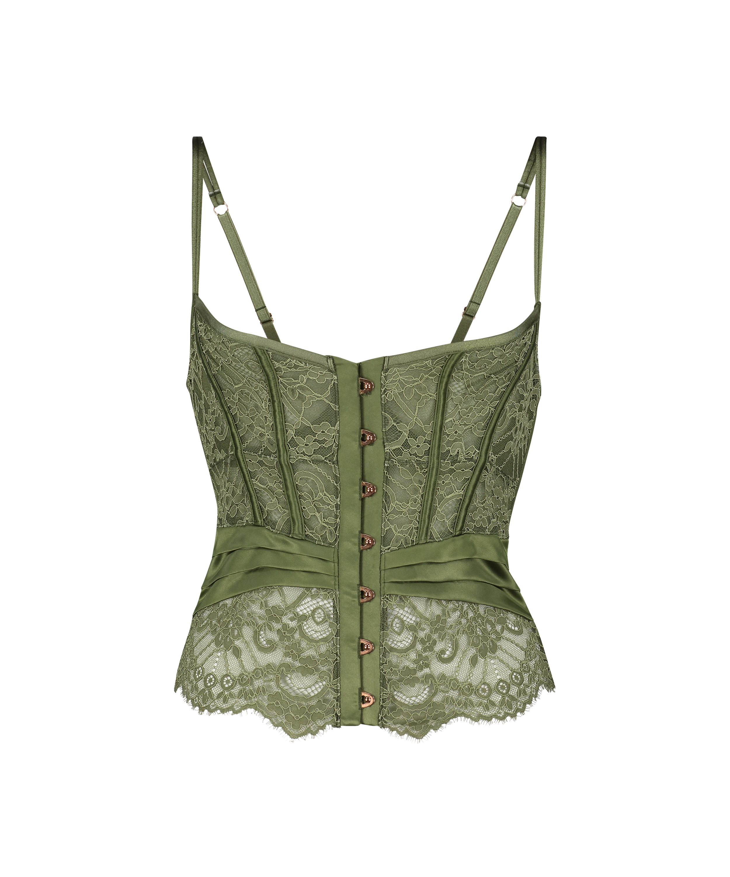 Bustier con aros preformado Amelia, Verde, main