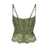 Bustier con aros preformado Amelia, Verde