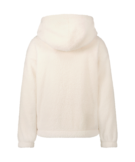 Sudadera con capucha Fleece Snuggle, Blanco