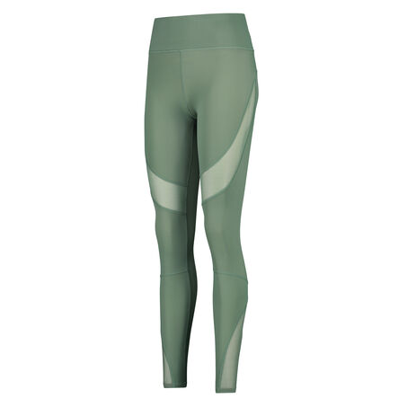 Mallas deportivas de rejilla con cintura alta de nivel 3 de HKMX, Verde