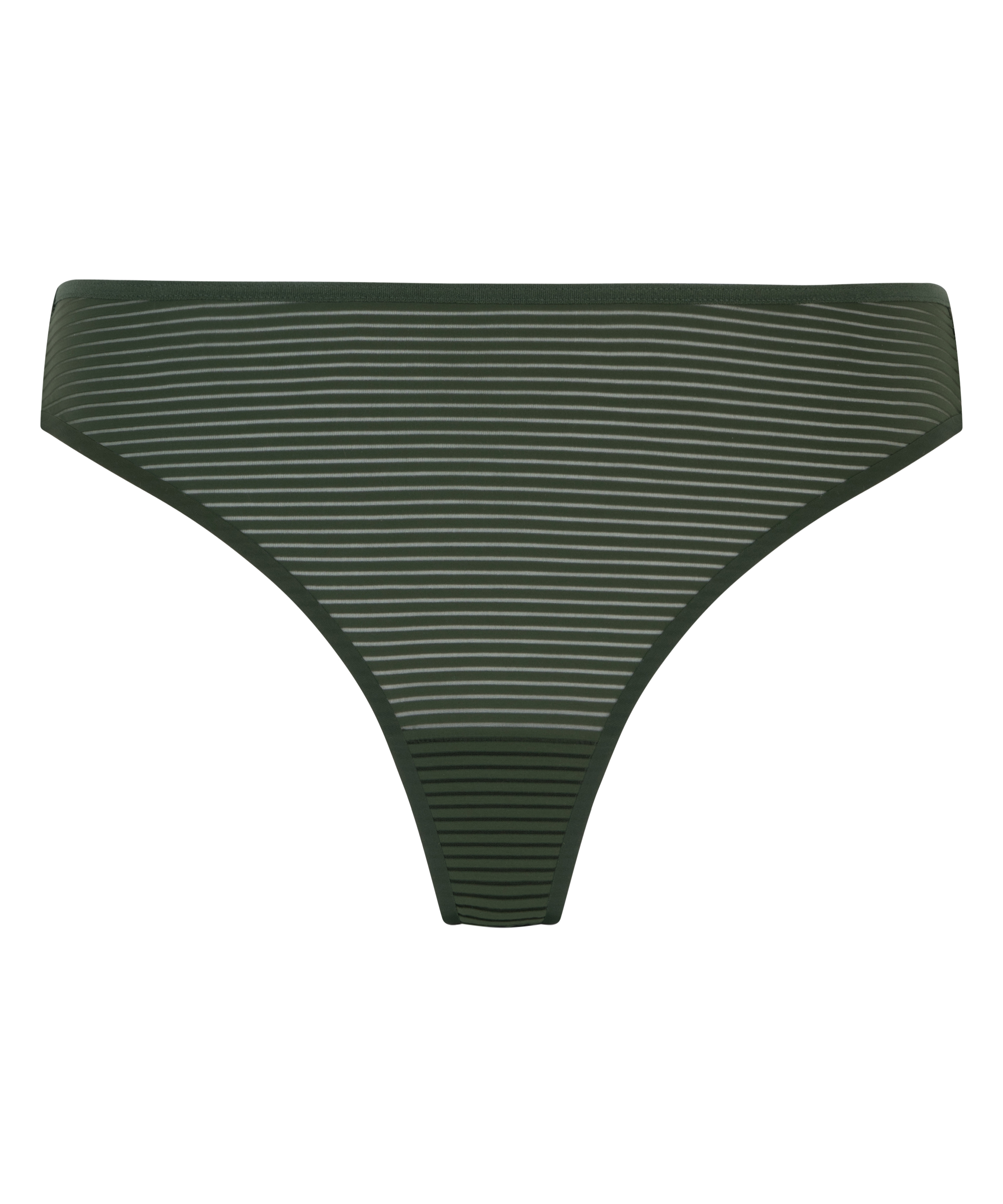 Tanga invisible Stripe mesh, Verde, main