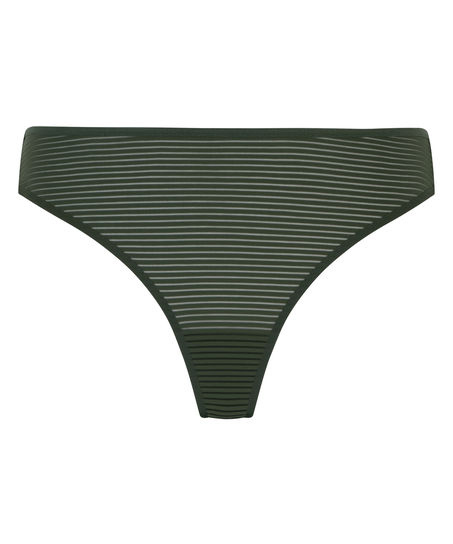 Tanga invisible Stripe mesh, Verde