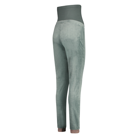 Pantalón de terciopelo lurex premamá, Verde