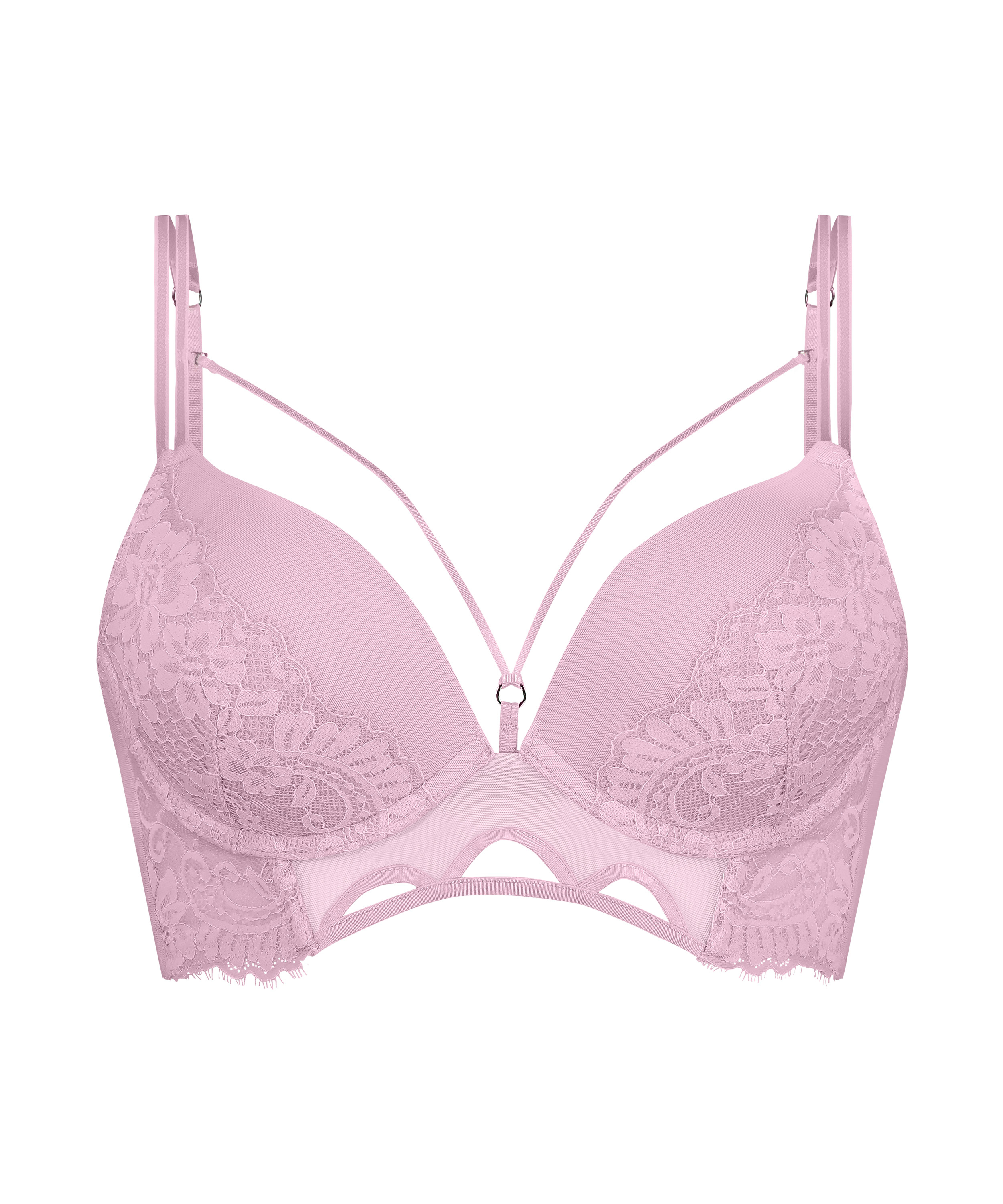 Sujetador longline push-up con aros preformado Lidia, Rosa, main