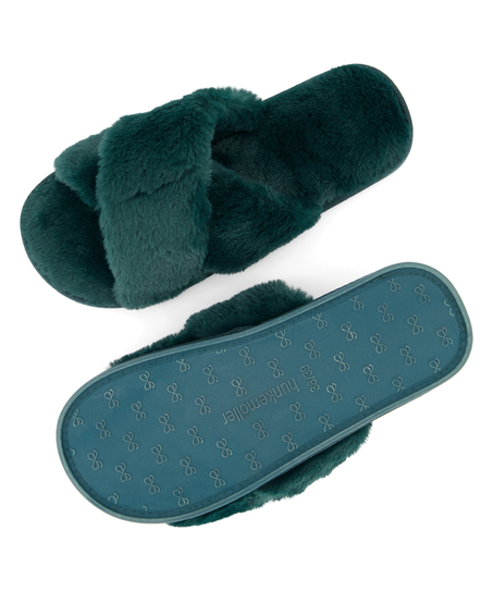 Pantuflas Lia, Verde