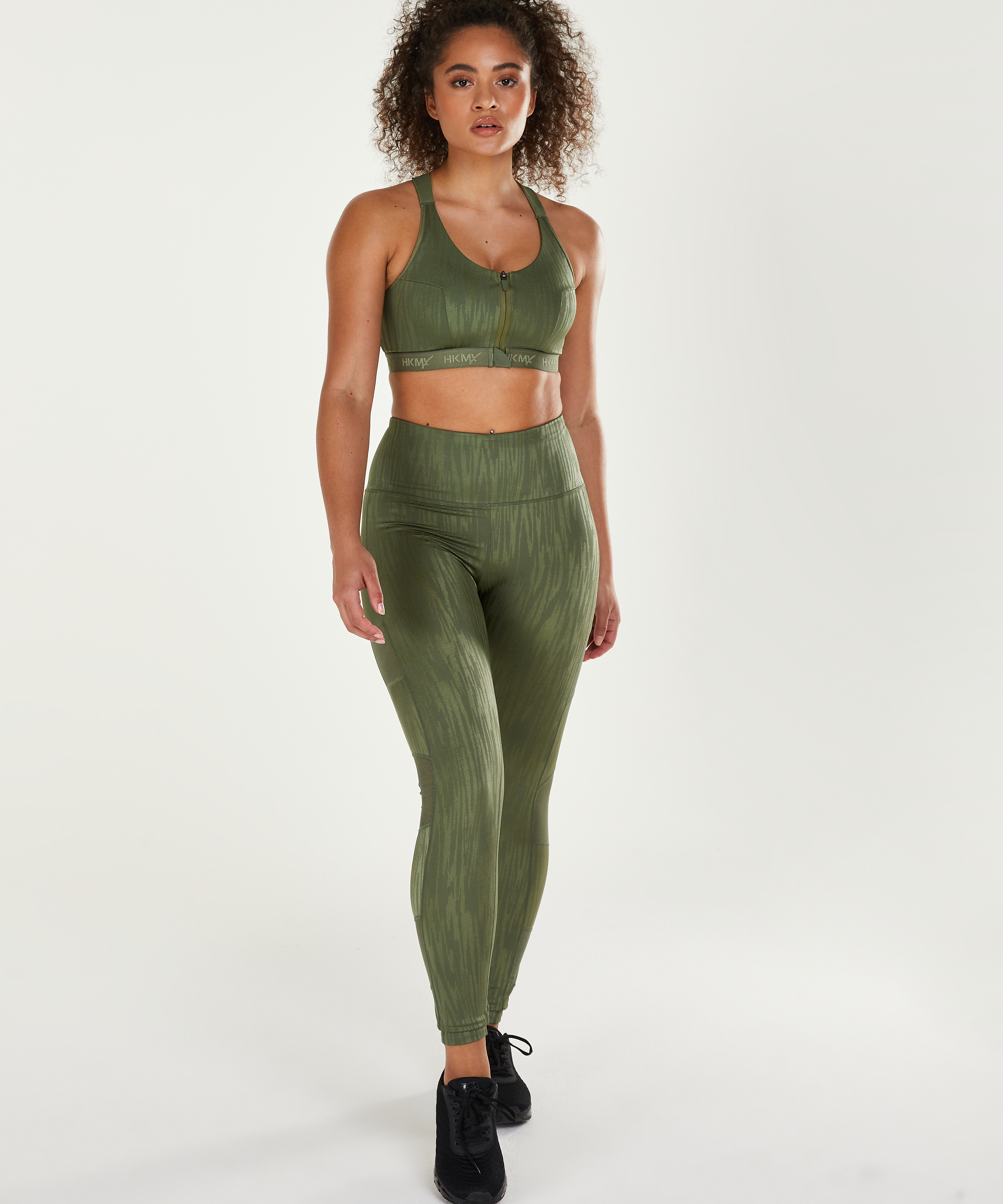 HKMX Sujetador deportivo The Pro de nivel 3, Verde, main