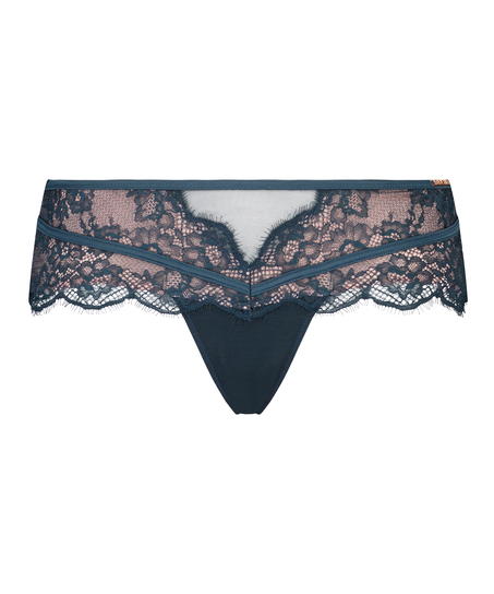 Tanga b&oacute;xer Margaret Lucy Hale, Azul
