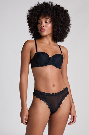 Hunkemöller Tanga Hazel Negro