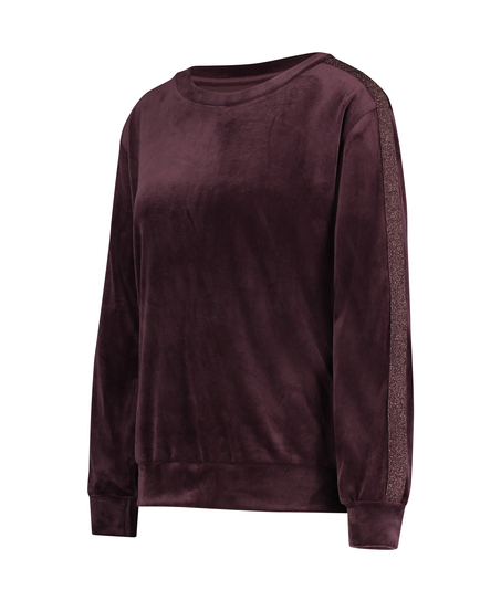 Top de terciopelo Shimmer, Morado