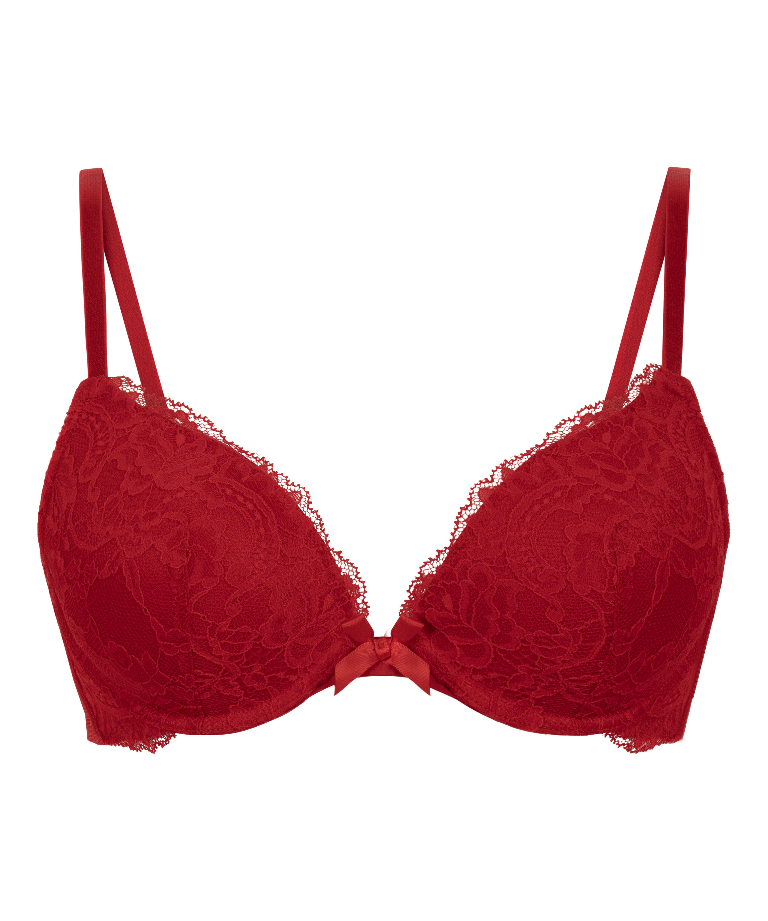 Sujetador push-up de aros preformado Teddy, Rojo