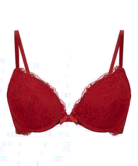 Sujetador push-up de aros preformado Teddy, Rojo