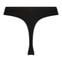 Tanga de tiro alto Baddie, Negro