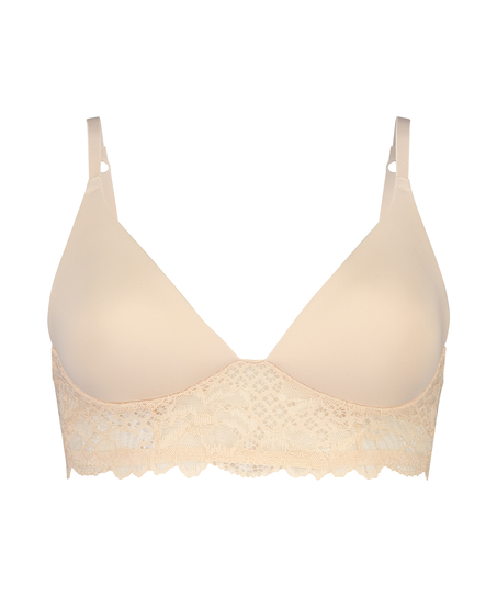 Sujetador longline de aros preformado Chloe, Beige