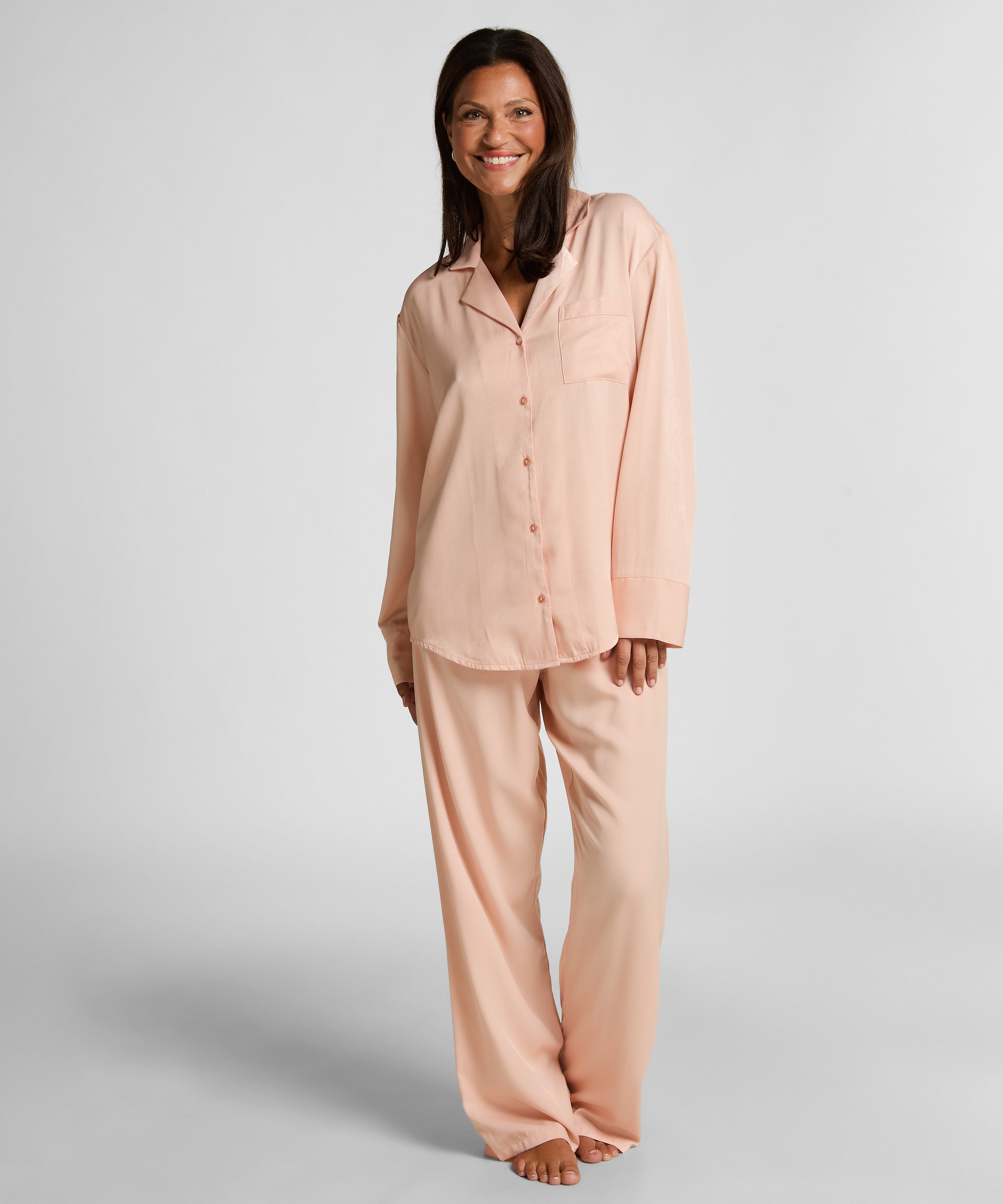 Chaqueta de manga larga y sat&eacute;n Ayla, Rosa, main