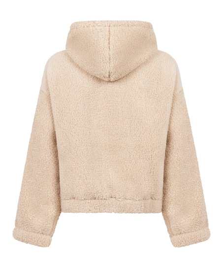 Sudadera con capucha Fleece Snuggle, Beige