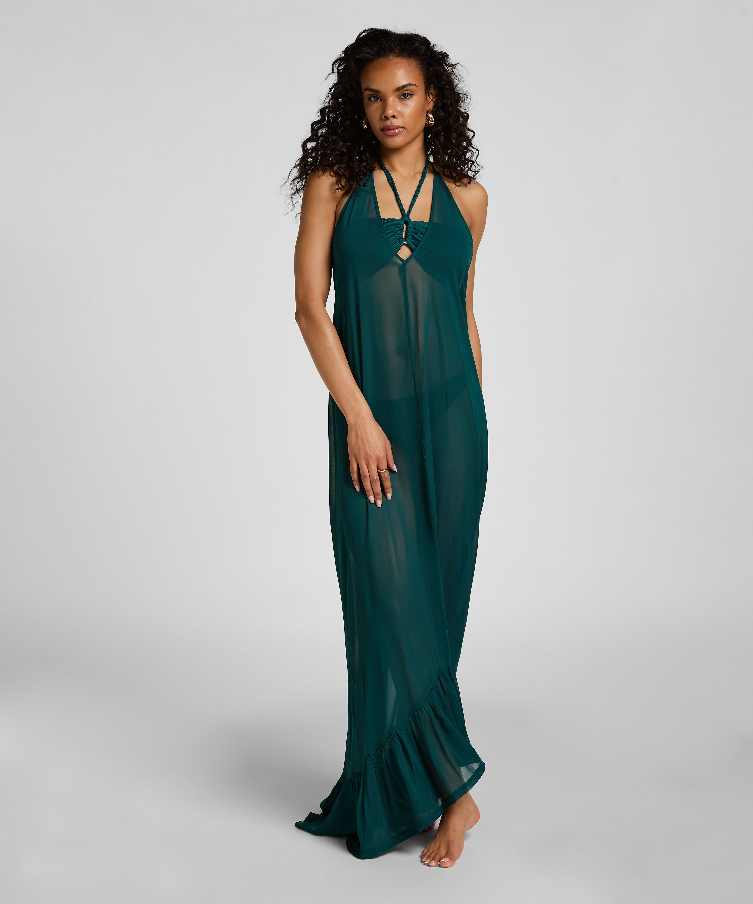 Vestido de Playa Glam, Verde Vestido de Playa Glam, Verde