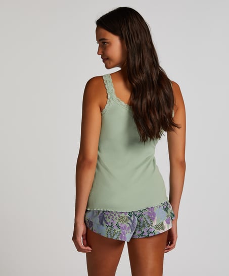 Pantalón corto de pijama Jersey, Verde