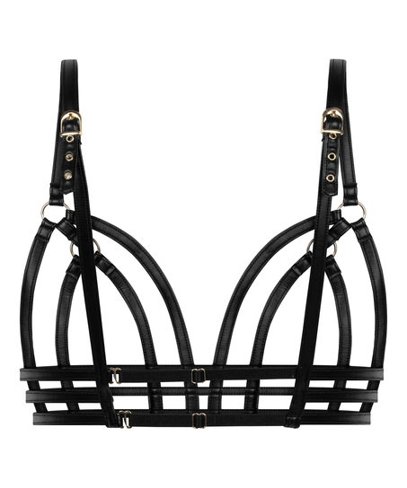 Bralette Cross, Negro