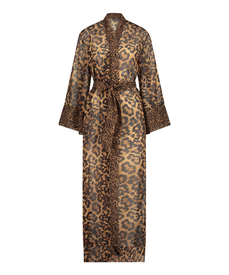 Kimono Leopardo Nyakim, marrón