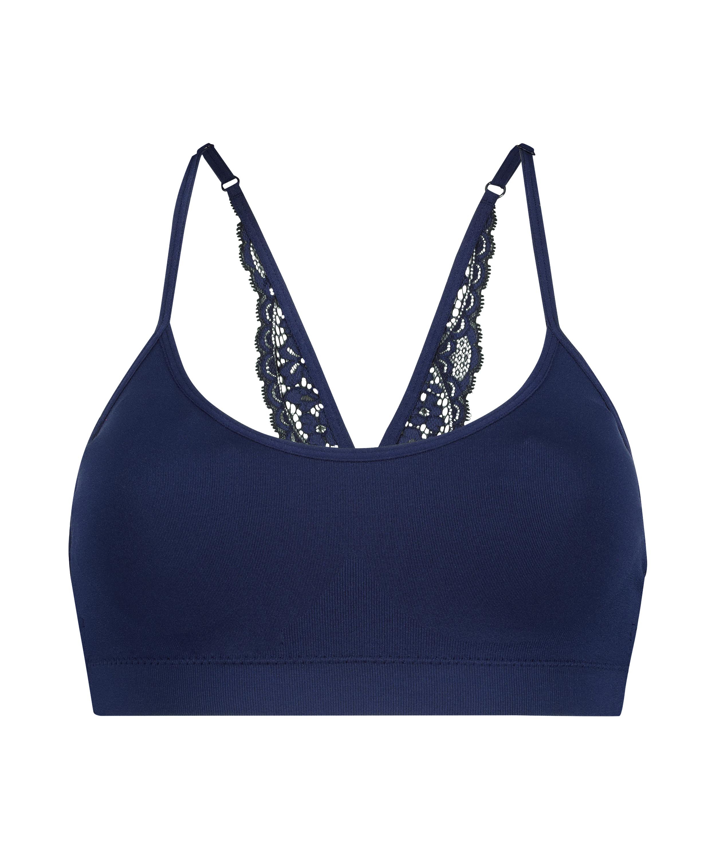 Bralette sin costuras Rose, Azul, main