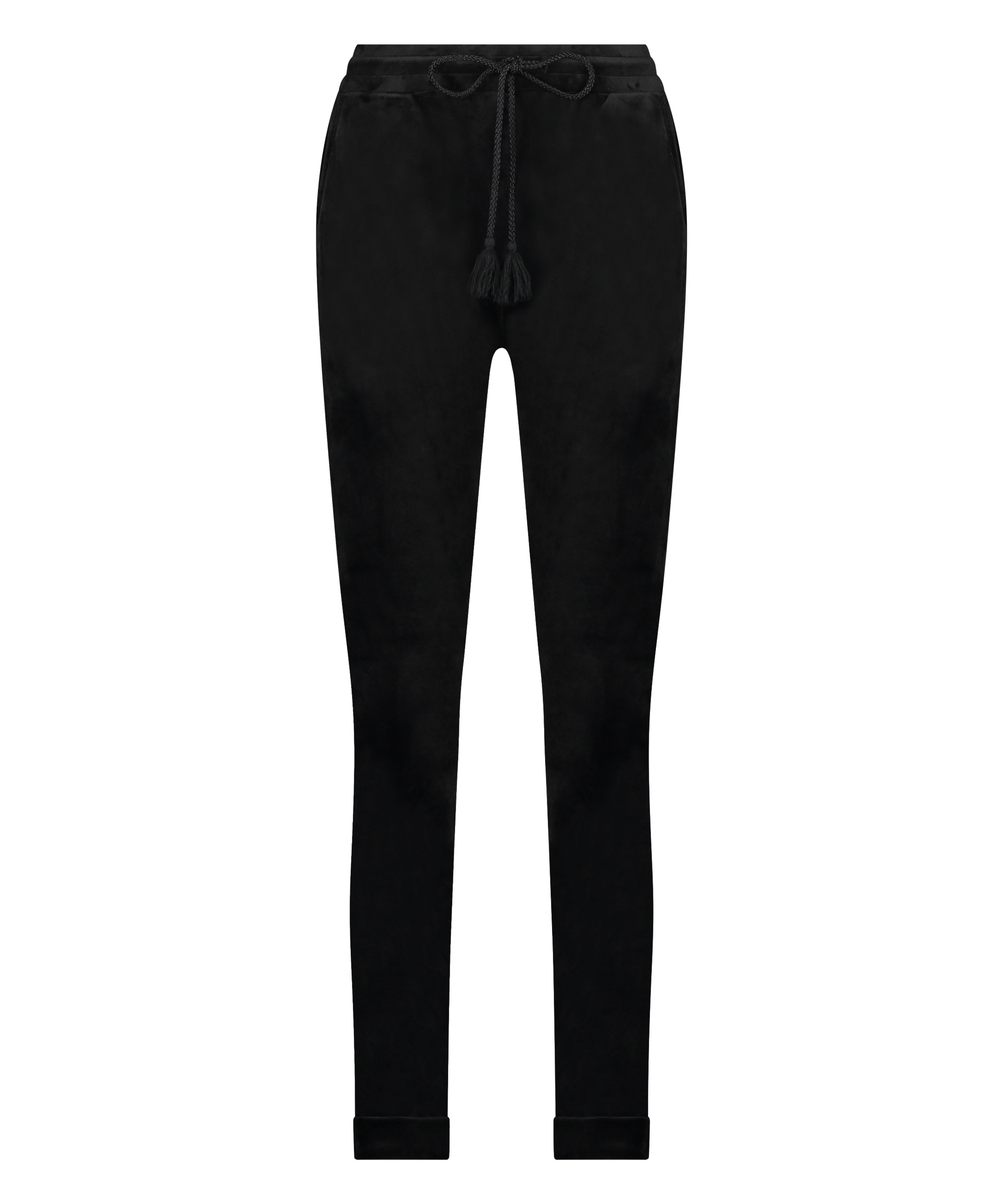 Pantal&oacute;n Petite de deporte de terciopelo, Negro, main