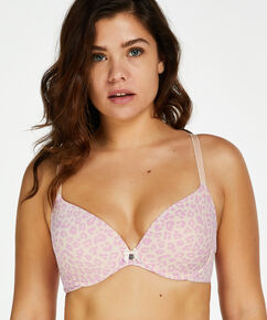 Sujetador de aros preformado Plunge, Rosa