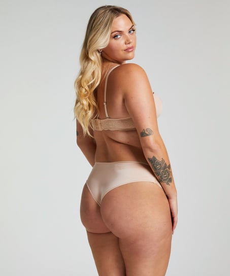 Sujetador de aros preformado sin tirantes Angie, Beige