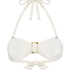 Top de bikini bandeau Cabo, Blanco