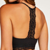 Bralette sin costuras Marine, Negro