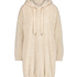 Vestido de polar acurrucado, Beige