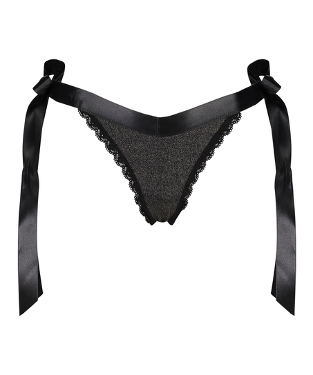 Tanga extra bajo Berry, Negro