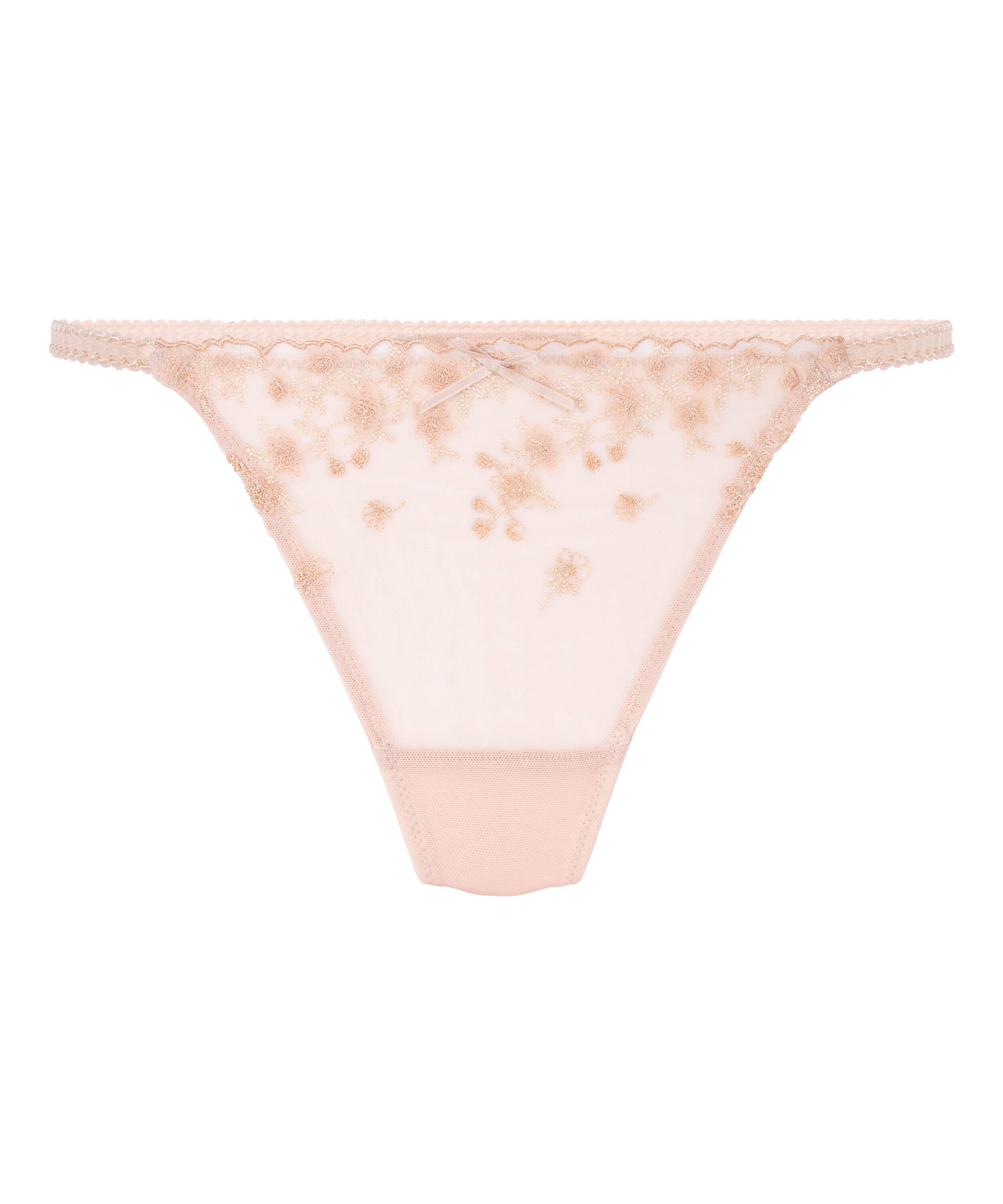 Tanga Chloe de tiro alto, Rosa