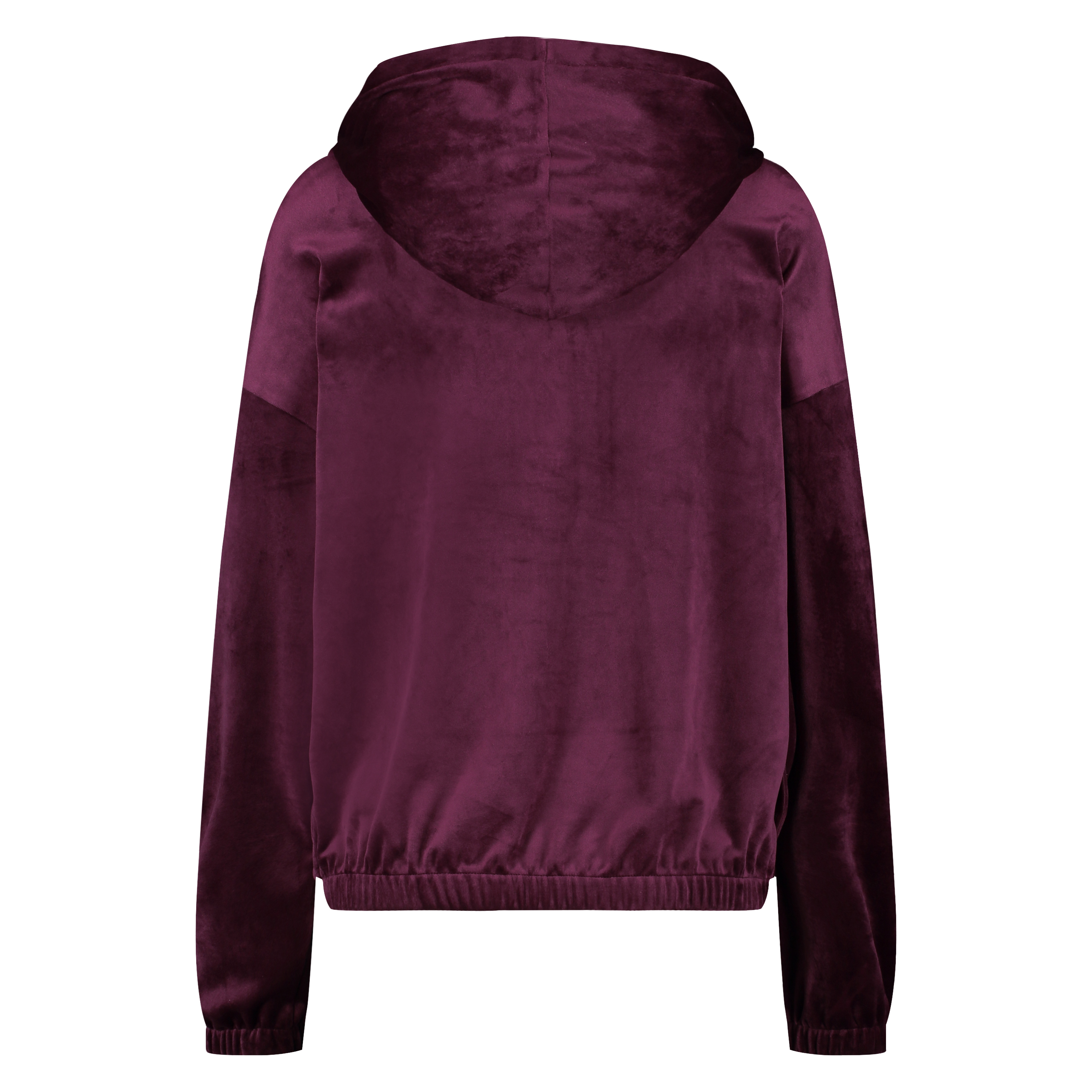 Sudadera con capucha de terciopelo, Rojo, main