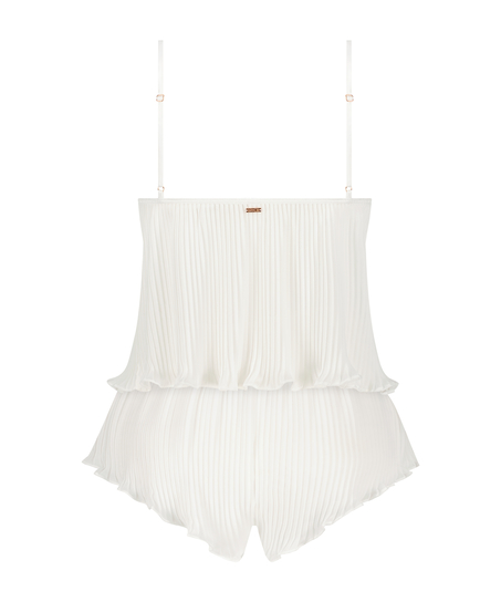 Cami Conjunto de Gasa Plisado, Blanco